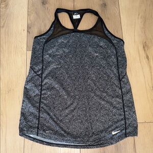 Nike Black Fitted Tank Top
